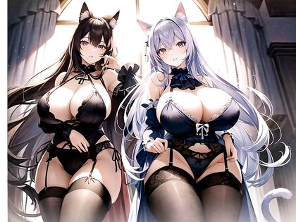 Huge-Assed Red-Eyed Beauty in Thigh-Focused Hentai AI Image