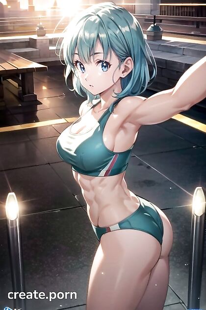Ultra-Detailed Rear View of Bulma from Dragon Ball Z in Seductive Hentai AI Image