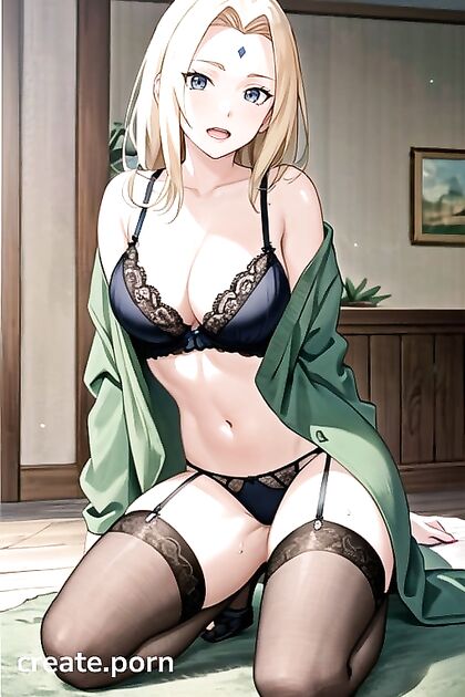 Tsunade from Naruto Enjoying Full-Body Pleasure inMind-Bending Hentai Orgasms