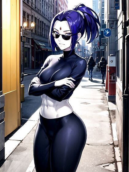 Pale-Skinned Beauty with Small Breasts Bound in Erotic Arms-Crossed Hentai AI Image