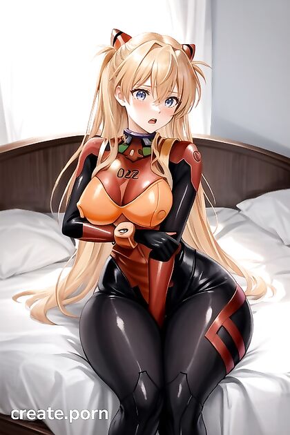 Asuka from Evangelion Gets Breast Expansion and Extreme Ass Action in Hentai AI Porn