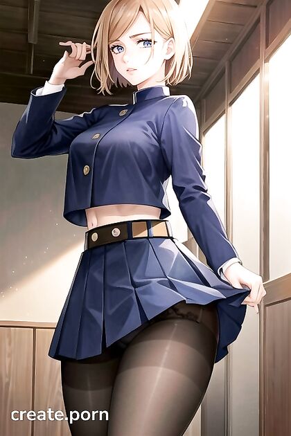 Rounded Ass in Thigh-High Socks - A Front View Hentai Fantasy