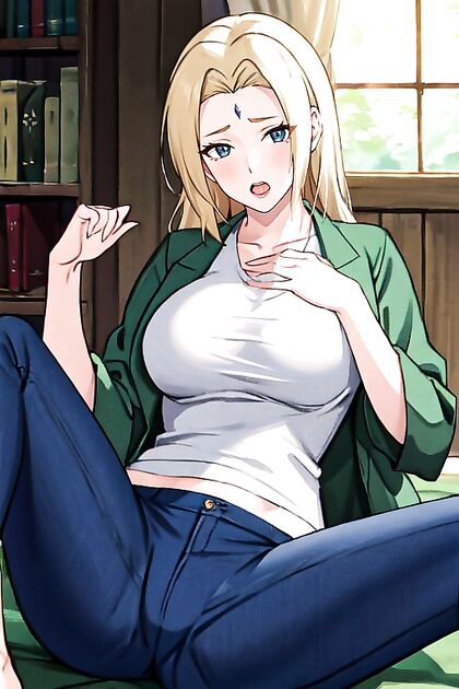 Luscious Breast Squeezing Leads to Intense orgasms in Laydown Hentai AI Image