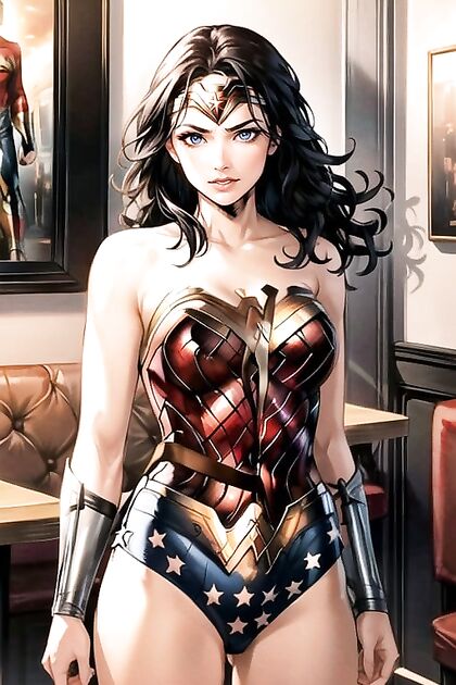 Naked With Natural Breasts in the Changing Room for Steamy Hentai AI Image