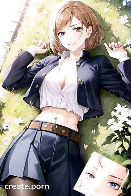 Elegant Earrings Enhance Her Pleasure in This Top-Down Right Leg Raised Hentai AI Image