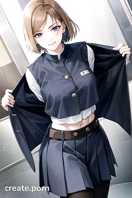 Busty Muscles and Shiny Earrings Heat up This Seductive Hentai AI Image