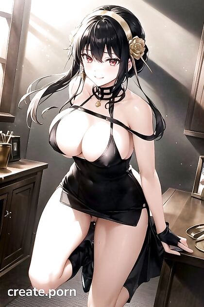 Muscular Hero Shows Off His Busty Glory in Full Body Hentai AI Image