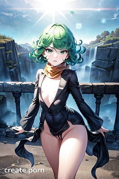 Tatsumaki from One Punch Man Enjoying Ultra-Detailed Skinny Hentai Pleasure