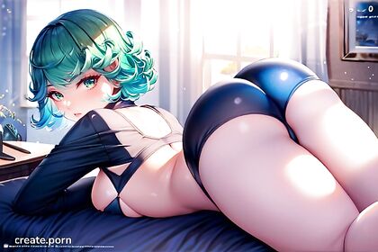 Skinny Girl 18+ Laid Out from Behind in Ultra-Detailed Hentai AI Image