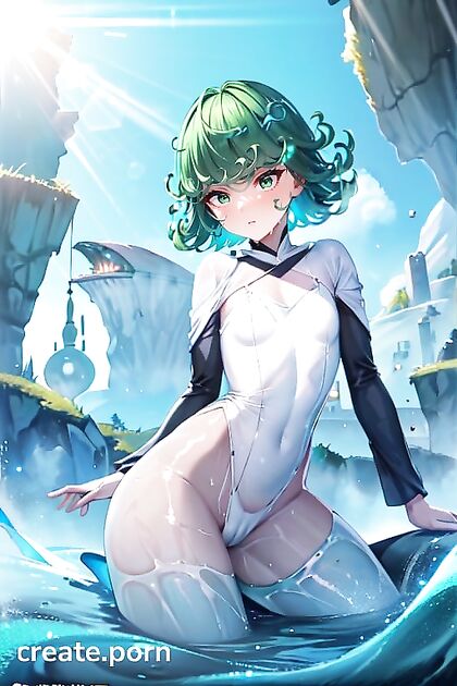 Sweaty Slime Girl 18+ Shows Off Her Camel Toe in Horny Hentai AI Image