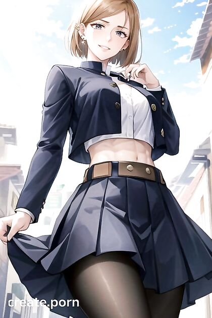 Bottom-Up Front View Porn - Watching Her Every Move in hentai Style