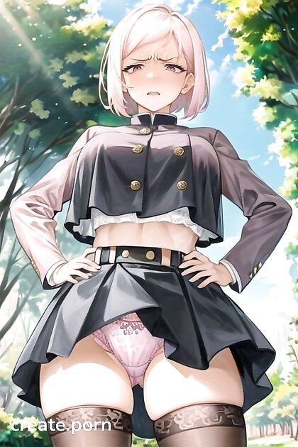 Bottom-Up Action with Thigh-High Socks and Sexy Underpants in HOT Hentai AI Image