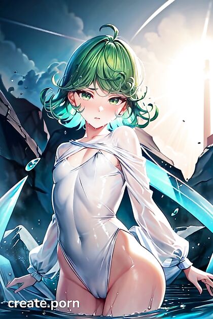 Tatsumaki from One Punch Man Gets Sexy in Skinny Clothes with Seductive CamelToe Action