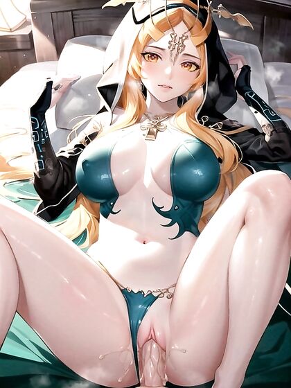 Midna from The Legend of Zelda Seduces with Massive Breasts in BedImage Hentai