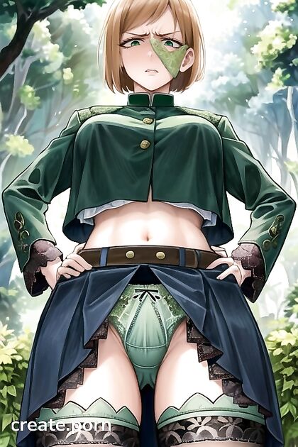 Thighs Exposed in Seductive Underwear for Juicy Hentai Pleasure