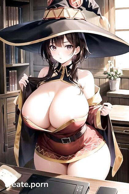 Megumin from Isekai Quartet Shows Off Her Massive Ass in Steamy Hentai AI Image