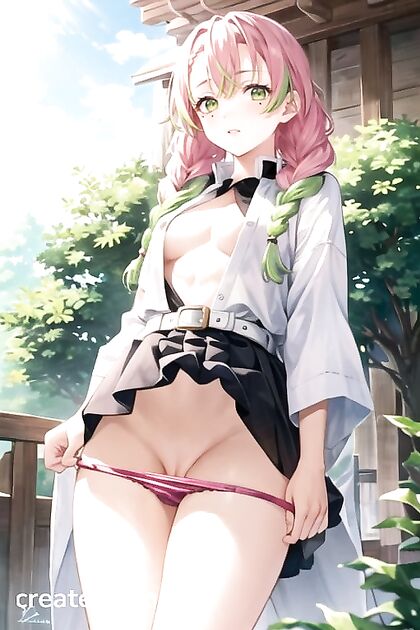 Bottom-Up Views of Nude Girl 18+s in steamy Hentai AI Image