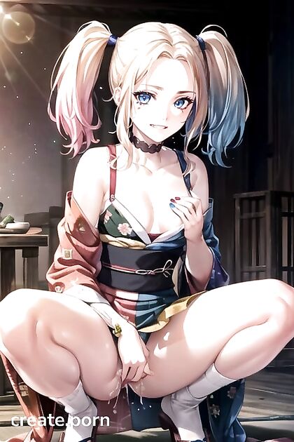 Harley Quinn Wears a Thong in Ultra-Detailed Hentai AI Image