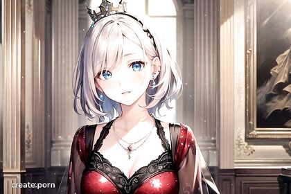 Palace Pleasures - Necklace and Earrings Enhance Intense hentai Moments