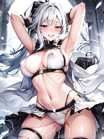Fit Girl 18+ with Medium Breasts Seduces in Tight Clothes for Steamy Hentai AI Image