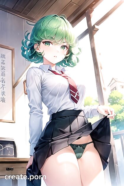 Rounded Breasts and School Uniform Upskirts inMind-Bending Hentai AI Image