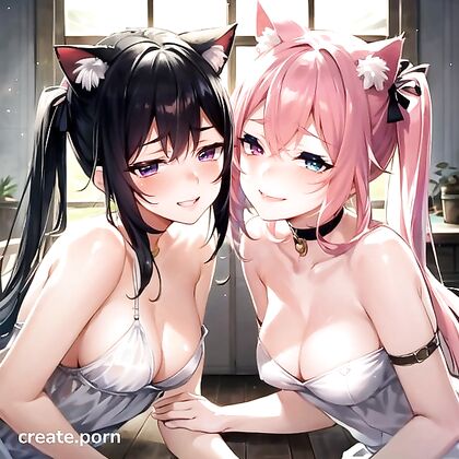 Desert Fantasy with Long-Haired Beauty and Heterochromia in Steamy Hentai AI Image