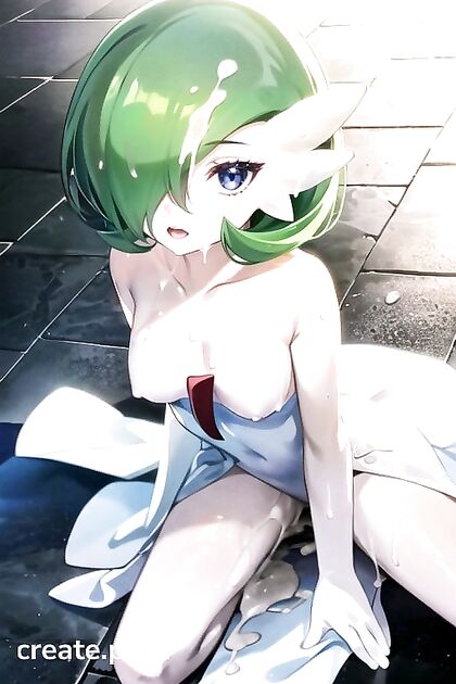 Kneeling Solo Cumshot Fantasy in Intense Hentai AI Image