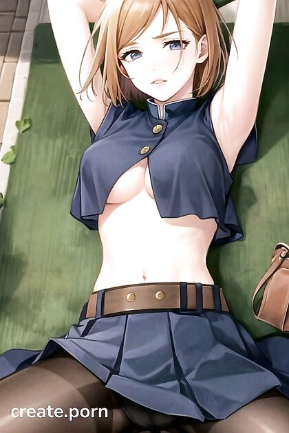 Surrounded by Many Hands, She Lies Down for Ecstatic Hentai Pleasure