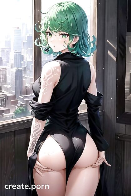 Bathrobe Clad Beauty Supports Her Ass While Eyeing You in Seductive Hentai AI Image