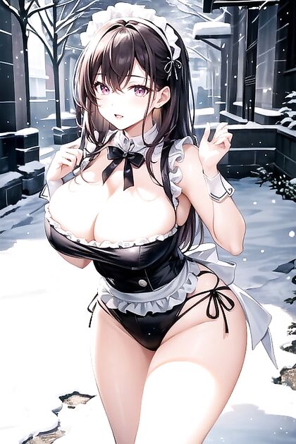 Spreading Her Legs Wide for Creamy orgasms in Hentai AI Image
