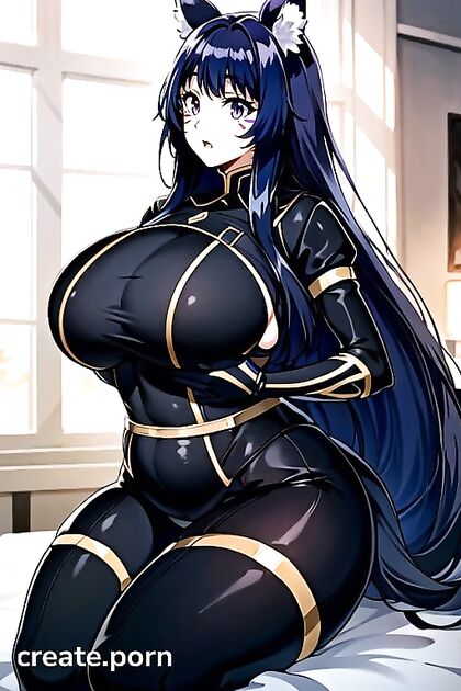 Massive Breasts Take Center Stage in Solo Bedroom Hentai AI Image