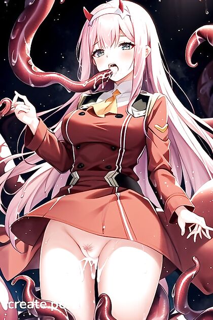 Thong-Wearing Teen 18+ Seduced by Tentacles in Naughty Hentai AI Image