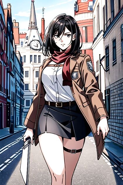Nobara Kugisaki in Black Leather Biker Jacket Teasing in Underwear for Hentai Pleasure