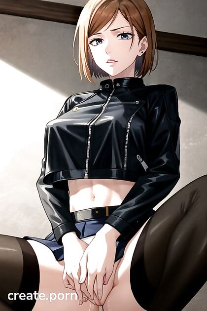 Naked Without a Skirt - Intense Masturbation Image in Hentai AI Porn