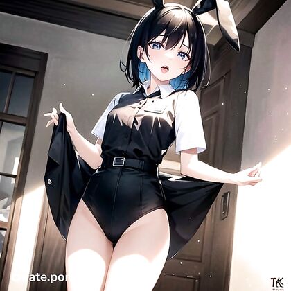Bunny Girl 18+ Shows Off Her Curvy Assets in Naughty Hentai Fun