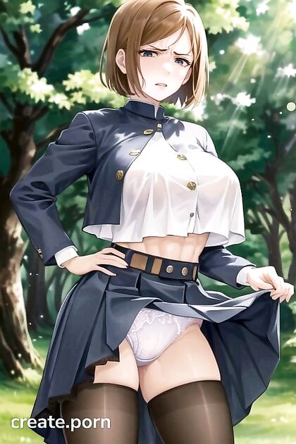 Brown-Eyed Beauty Shows Off Thighs and Curves in Seductive Hentai Fantasy