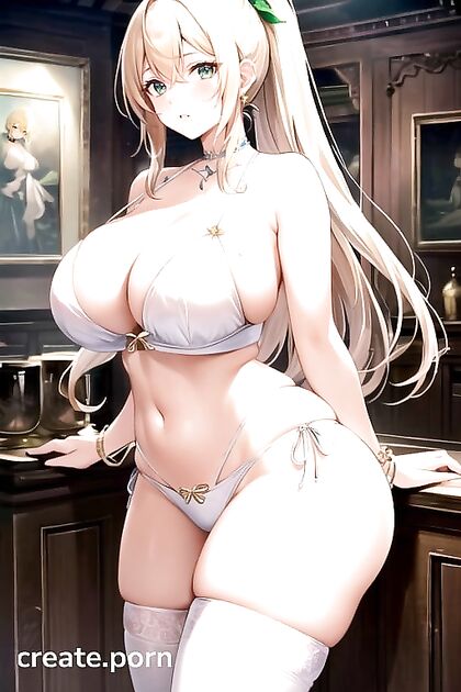 Leafa from Sword Art Online Seduces in Steamy Bikini Hentai AI Image