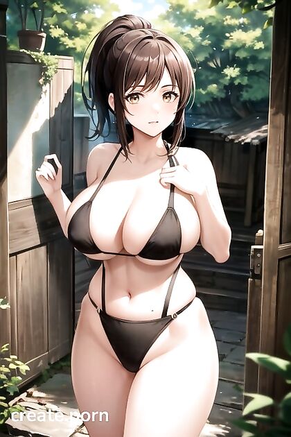 Sasha Braus from Attack on Titan Seduces with Her Massive Breasts in Hentai AI Image
