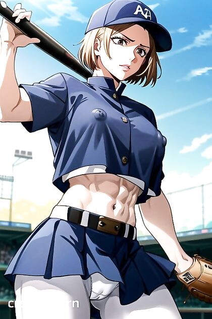 Kugisaki Nobara in Jujutsu Kaisen Wears White Uniform for Naughty Cameltoe Action