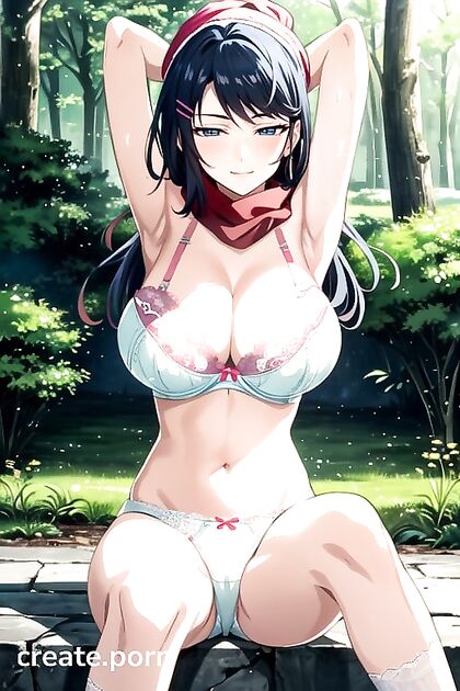 Naked Front View Solo Performance in Erotic Hentai Hentai AI Image