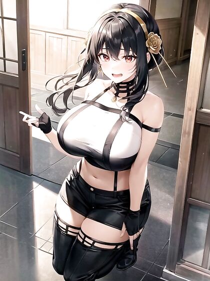 Cute and Fit Girl 18+ Shows Off Her Massive Ass in Seductive Hentai AI Image