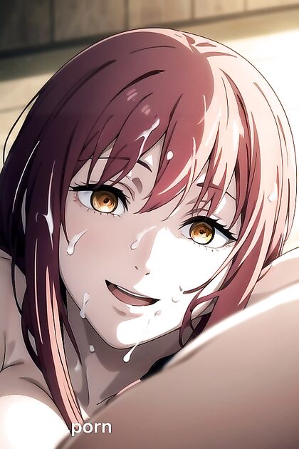 Makima from Chainsaw Man Enjoying Natural Breasts in Sensual Hentai Cumshots