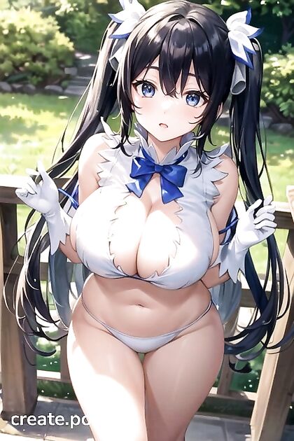 Teen 18+ in Bikini Exploring Erotic Pleasure in Seductive Hentai AI Image