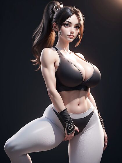 Mai Shiranui from The King of Fighters in Full-Body Hentai Ecstasy