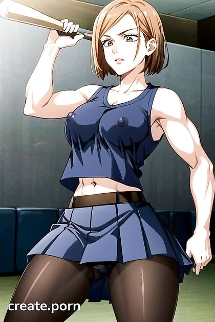 Kugisaki Nobara's Lounge Underpants Show Off Her Seductive Cameltoe in Jujutsu Kaisen Hentai