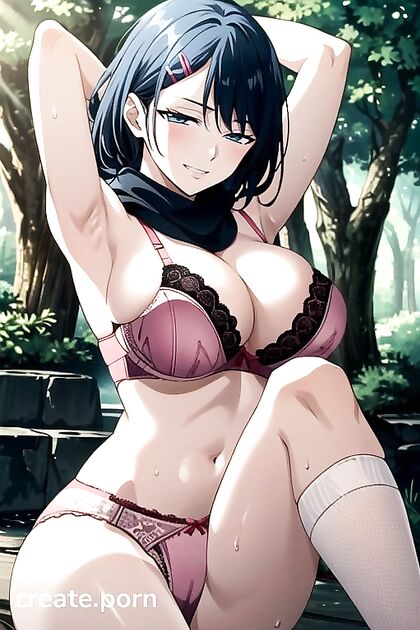 Dawn from Pokémon Raises Her Arms for Busty Hentai Pleasure