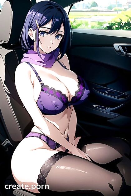 Bust Shot of Spread Legs in Seductive Front View Hentai AI Image
