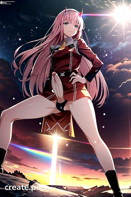 Futanari Beauty Gazing at You in Seductive Bottom-Up View for Ultimate Hentai Pleasure