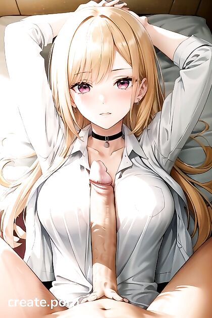 Arms Raised and Breasts Squeezed in Unbuttoned Hentai Ecstasy