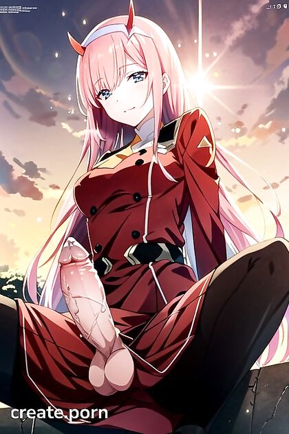 Zero Two from Darling in the FranXX Stands Tall in Ultra-Detailed Hentai AI Image